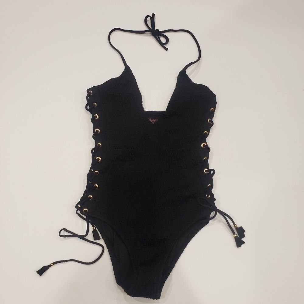 VS Ensenada Smocked Halter One-Piece Swim Suit - Picture 3 of 12